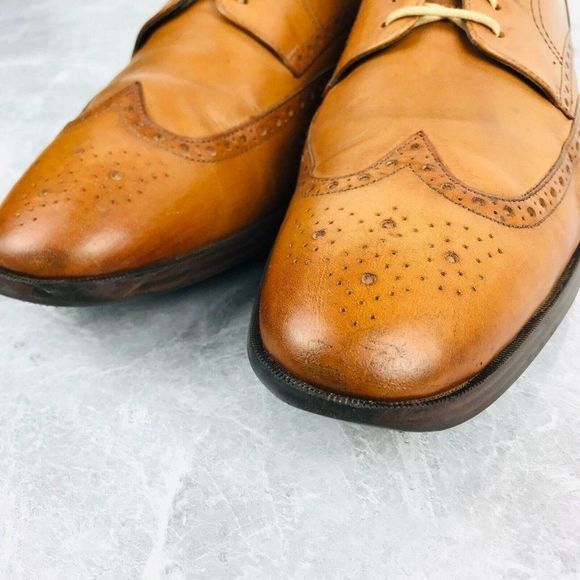 Cole Haan Jefferson Grand OS Mens Size 12 Shoes Leather Wingtip Shoes C23795‎ main image 6